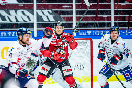 Malmö Redhawks Christoffer Forsberg mot Linköpings Filip