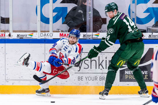 Oskarshamns Nichlas Torp och Färjestads Victor Ejdsell