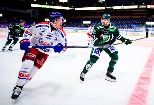 Oskarshamns Fredrik Olofsson och Färjestads Pontus