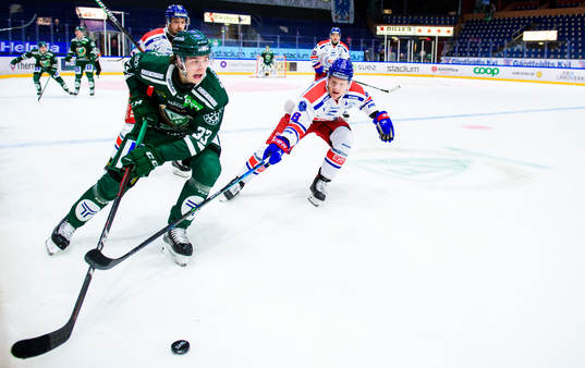Färjestads Albert Johansson och Oskarshamns Fredrik