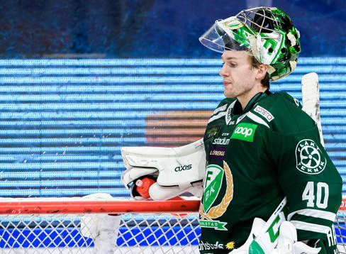 Färjestads målvakt Henrik Haukeland