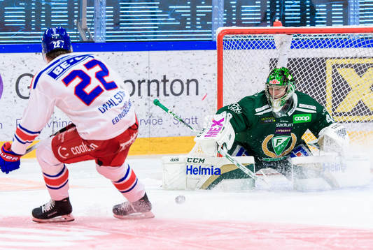 Färjestads målvakt Henrik Haukeland