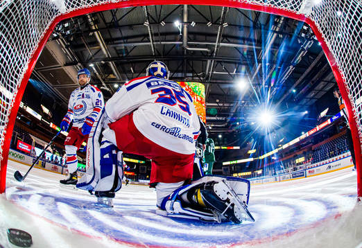 under ishockeymatchen i SHL mellan Färjestad och Oskarshamn