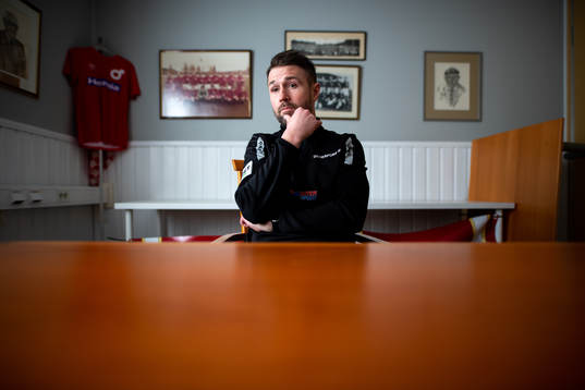 Degerfors tränare Tobias Solberg