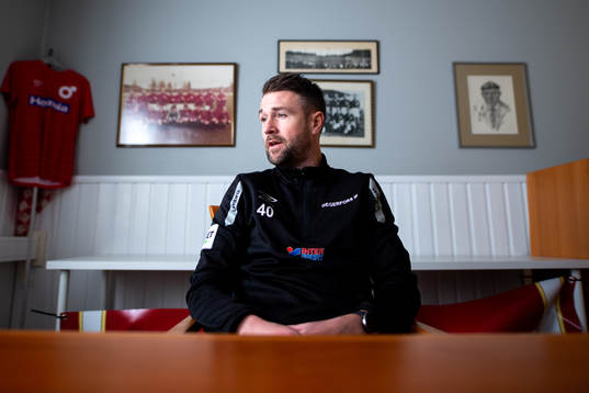 Degerfors tränare Tobias Solberg