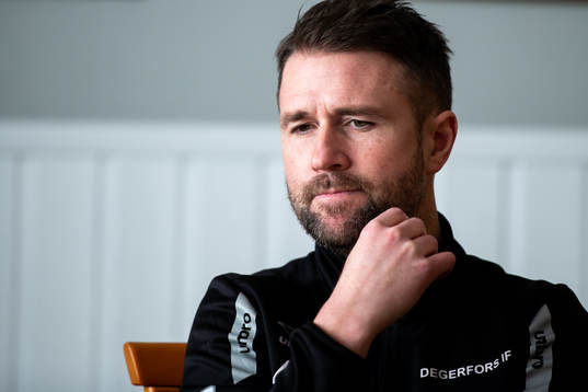 Degerfors tränare Tobias Solberg