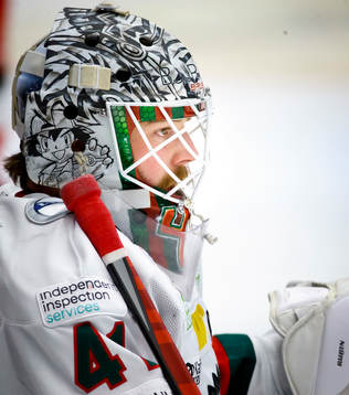 Frölundas målvakt Niklas Rubin