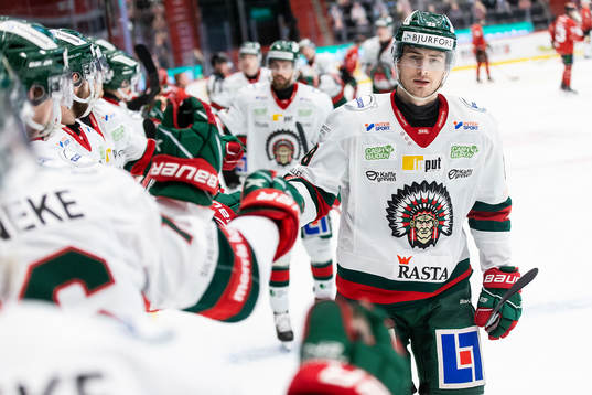 Frölundas Johan Sundström jublar