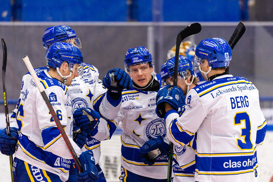 Leksands Patrik Zackrisson   jublar