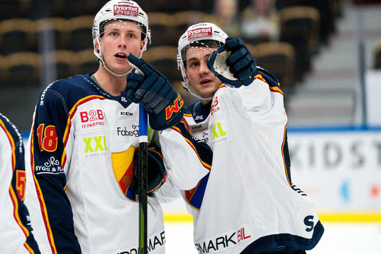 Djurgårdens Simon Johansson och Michael Haga