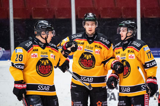 Luleås Erik Gustafsson, Filip Hållander och Isac