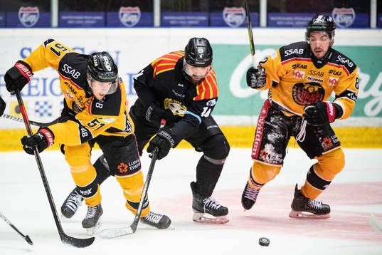Luleås Filip Hållander och Brynäs Johan Alcén