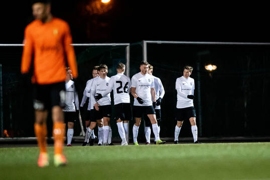 Landskronas spelare jublar