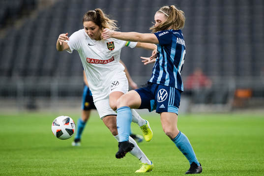 Brommapojkarnas Sofia Parkner och Djurgårdens Gudrun