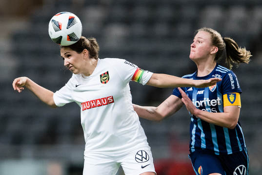 Brommapojkarnas Sofia Parkner och Djurgårdens Rachel