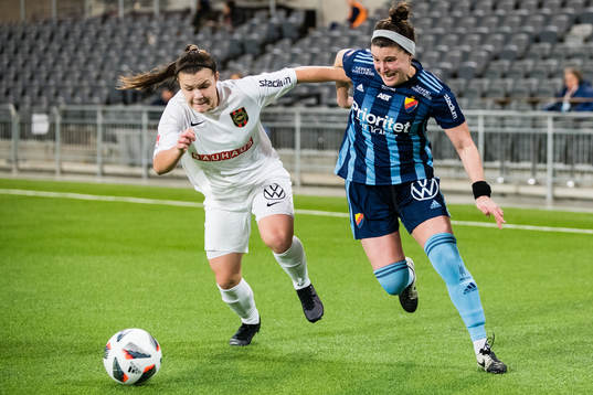 Brommapojkarnas Alexsandra Lobanova och Djurgårdens Hayley