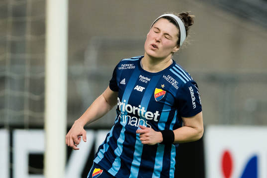 Djurgårdens Hayley Dowd deppar