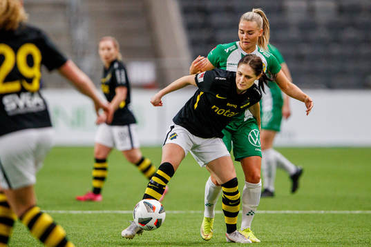 s Linda Hallin och Hammarbys Emma Jansson