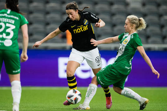 s Rosa Kafaji och Hammarbys Ellen Gibson