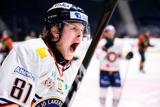 Växjös Fredrik Karlström jublar