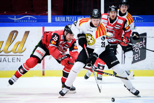 Malmö Redhawks Axel Wemmenborn och Brynäs Oskar Kvist