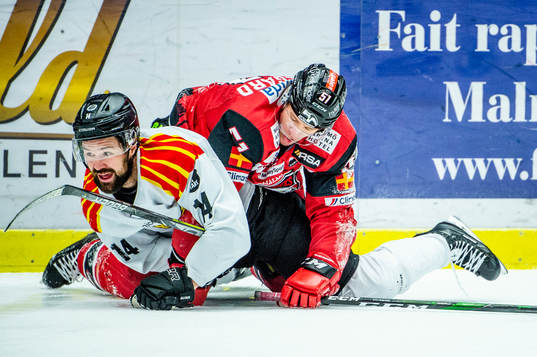 Brynäs Johan Alcén mot Malmö Redhawks Emil Sylvegård