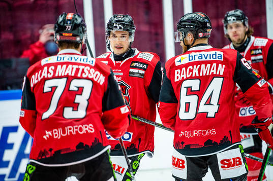 Malmö Redhawks Adam Ollas Mattsson, Matt Puempel och