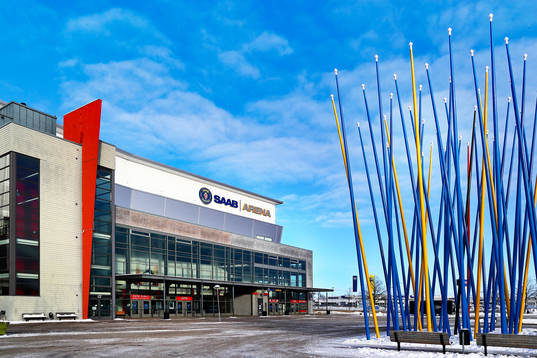 SAAB Arena före ishockeymatchen i SHL mellan Linköping