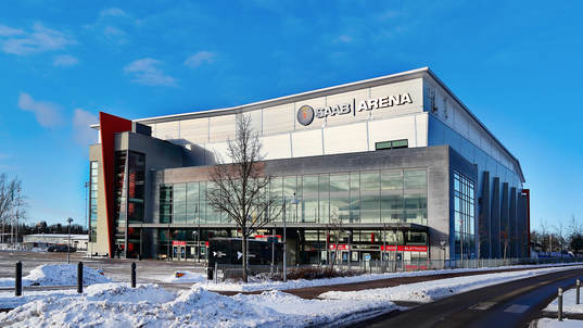 SAAB Arena före ishockeymatchen i SHL mellan Linköping