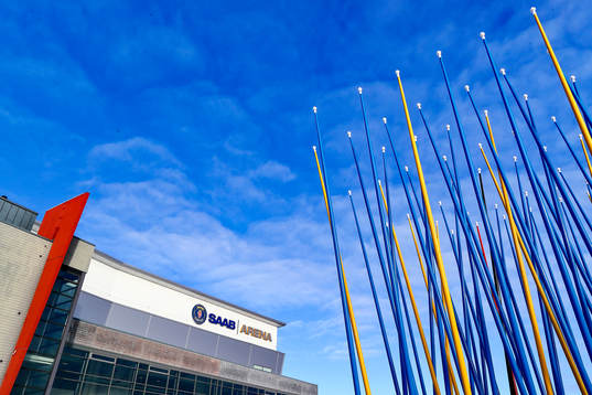 SAAB Arena före ishockeymatchen i SHL mellan Linköping