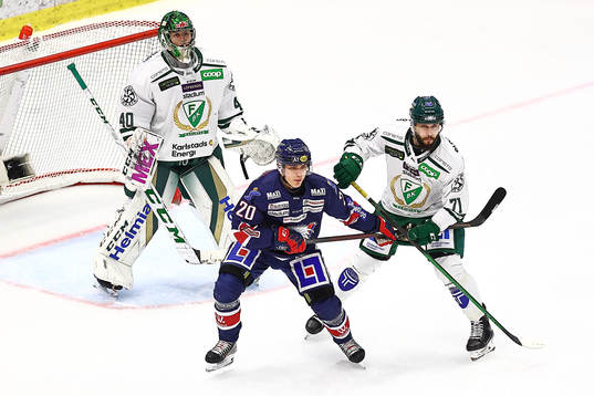 Linköpings Nikola Pasic, Färjestads målvakt Henrik