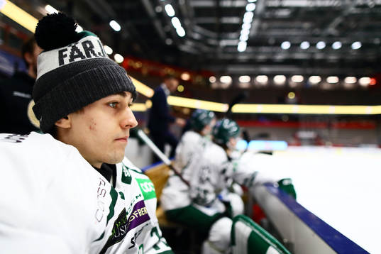 Färjestads målvakt Arvid Holm
