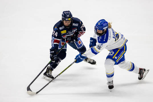 Linköpings Carly Bullock och Leksands Tuva Kandell
