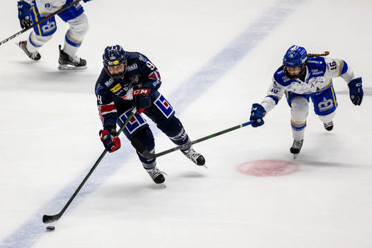 Linköpings Jennifer Wakefield och Leksands Kajsa Armborg