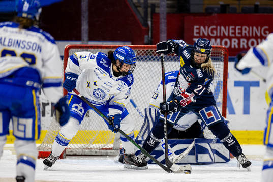 Leksands Elin Lundberg och Linköpings Madelen Haug Hansen