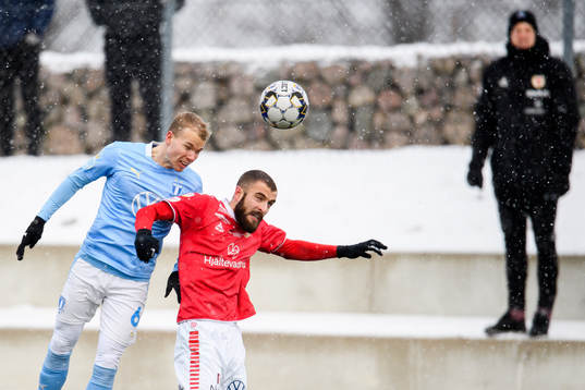 Malmö FFs Oscar Lewicki och Kalmars Filip Sachpekidis