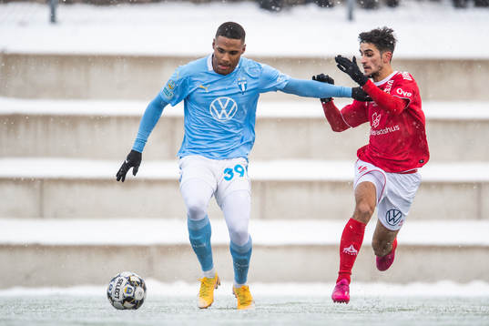 Malmö FFs Amin Sarr och Kalmars Noah Shamoun
