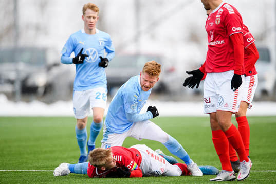 Malmö FFs Anders Christiansen och Kalmars Carl Gustafsson