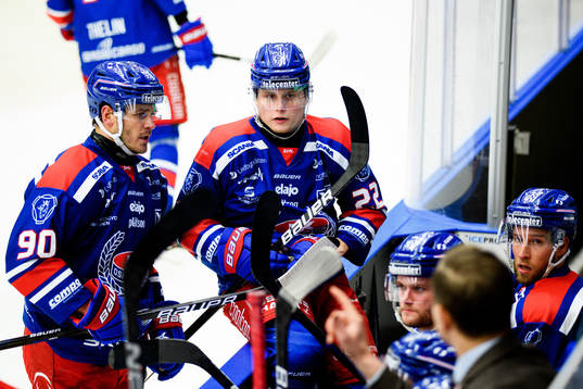 Oskarshamns Lance Bouma och John Dahlström deppar
