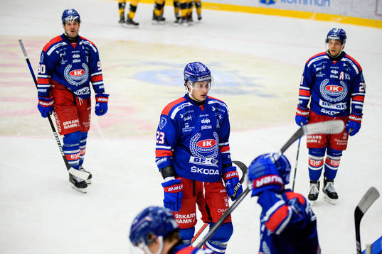 Oskarshamns Andrew O´Brien , Lance Bouma och Brian Cooper