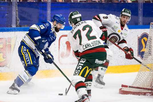 Leksands Otto Paajanen och Frölundas Viktor Ekbom