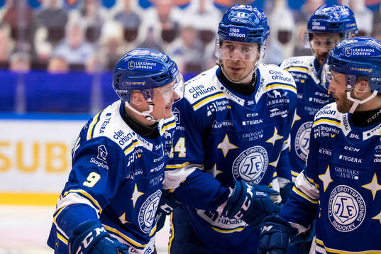 Leksands Patrik Zackrisson jubel
