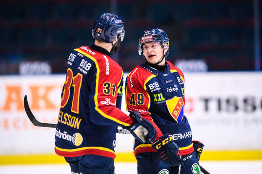 Djurgårdens Dick Axelsson och Rhett Rakhshani