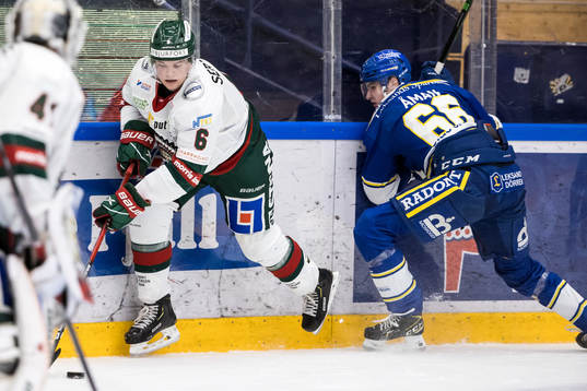 Frölundas Mattias Norlinder och Leksands Nils Åman