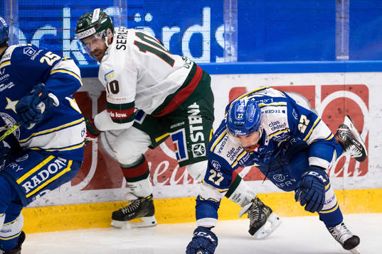 Frölundas Jens Olsson och Leksands Marek Hrivik