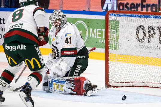 Frölundas målvakt Niklas Rubin
