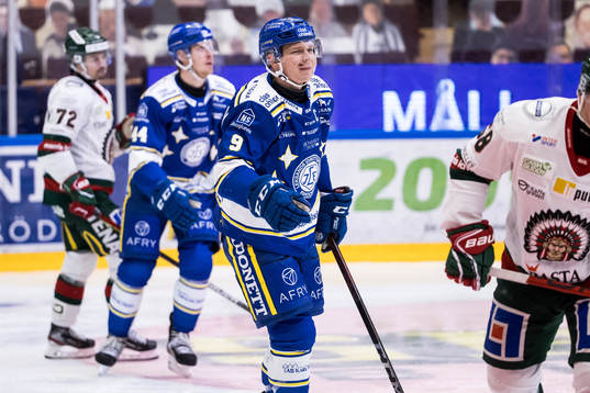 Leksands Patrik Zackrisson jubel