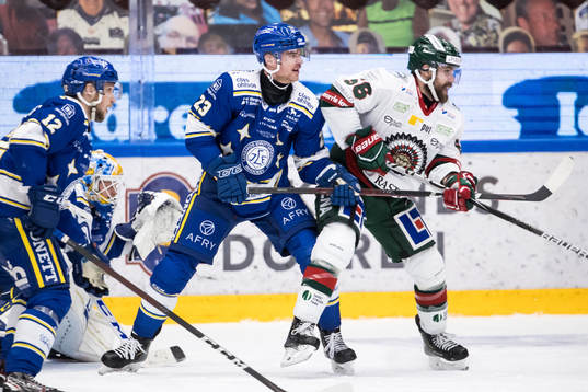 Leksands Mirco Müller och Frölundas Jesper Sellgren