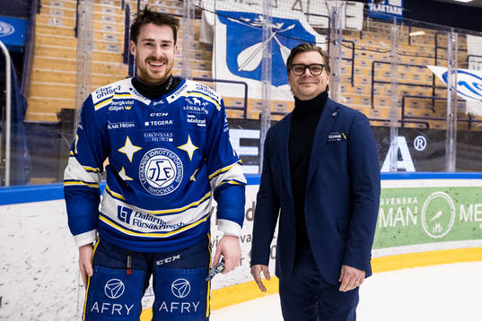 Leksands Matt Caito och Leksands tränare Björn Hellkvist