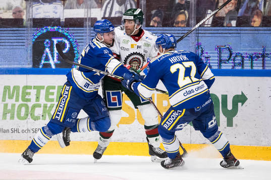 Leksands Calle Själin och Frölundas Joel Lundqvist